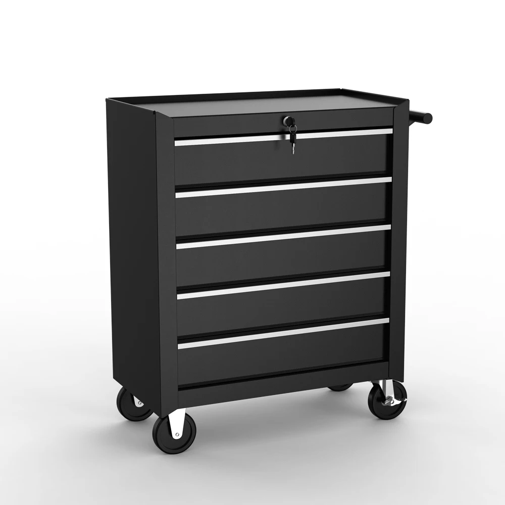 5-layer Drawer Toolbox Cart Large Storage Capacity Roolling Automotive Tool Cabinet for Workshop Tool Trolley