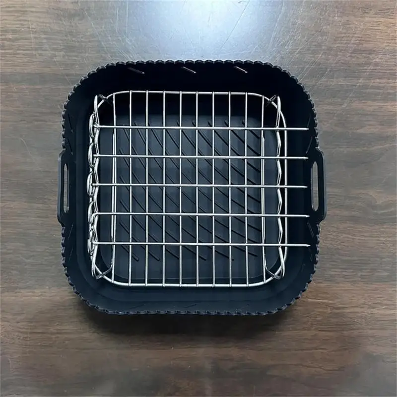 27RB Air Fryers Bandeja Aire Fryers Basking Silicone Divisor Pads Perfect for Acamping Party