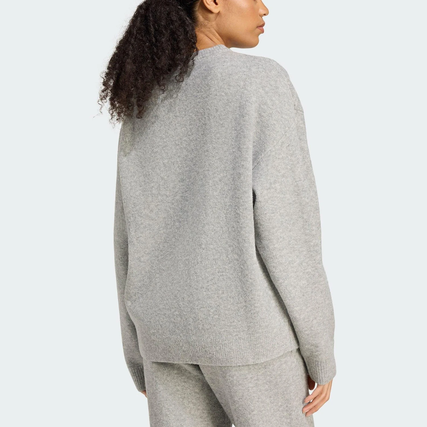 Adidas genuine Trefoil Women's Round Neck Knit Sports Pullover KF2341
