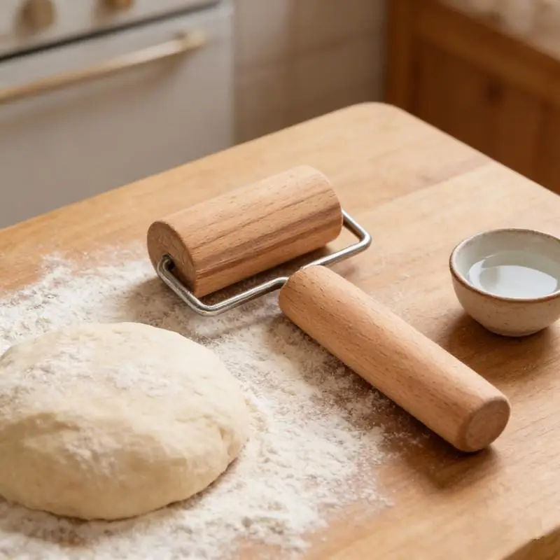 Wooden Rolling Pin Hand Dough Roller For Pastry Chapati Pasta Bakery Pizza Kitchen Tool Double Head Rolling Pin Flour Stick