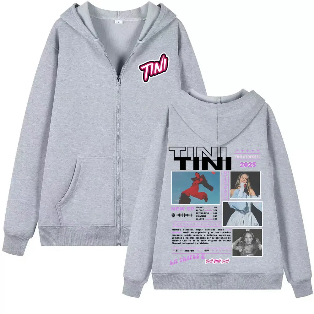 ألبوم المغني الصغير STOESSEL 2025 جولة سستة هوديس الرجال النساء موضة الجمالية البلوز معطف عادية مريحة الصوف زمم هوديي