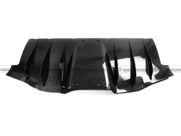 For F458 Italia Carbon Fiber OEM Style Rear Bottom Diffuser  Glossy  Fibre Under Panel Racing Auto Body Kit Accessories Trim