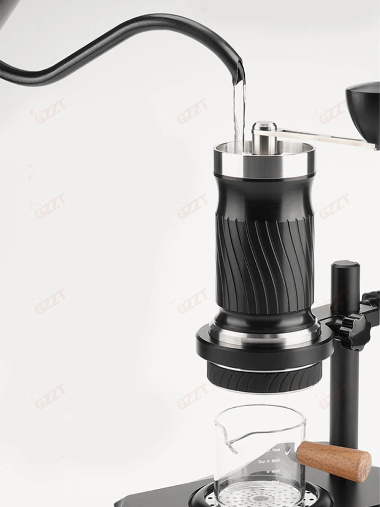 1. Hand Crank Espresso Brewing Maker, 3 in 1 Mini Portable Manual  Style for Travel Picnic Outdoor Coffee Preparation