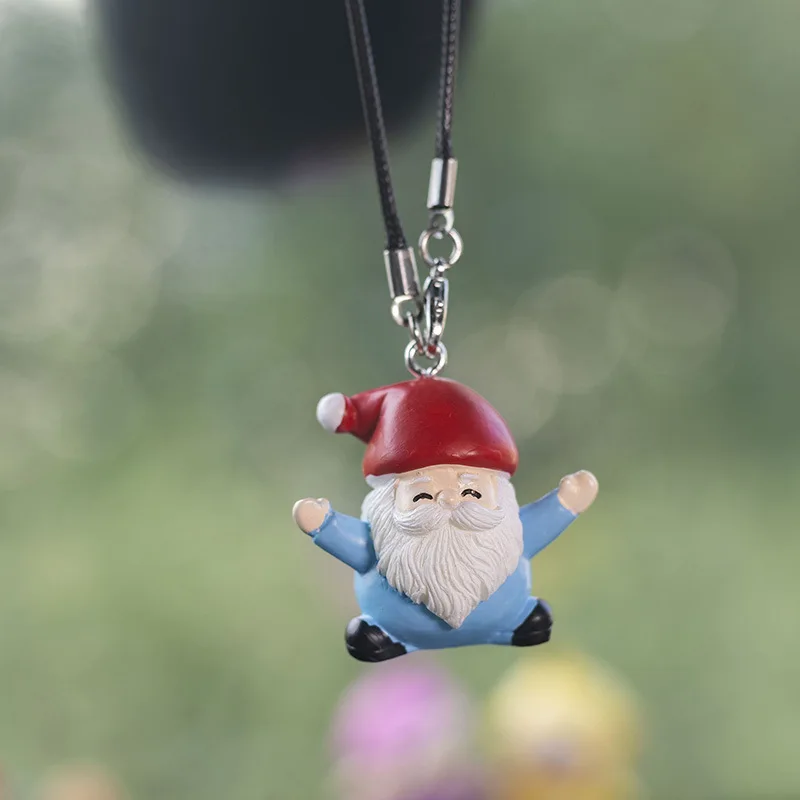 

3D Christmas Santa Claus Rearview Mirror Pendant Car Decoration Car Interior Supplies