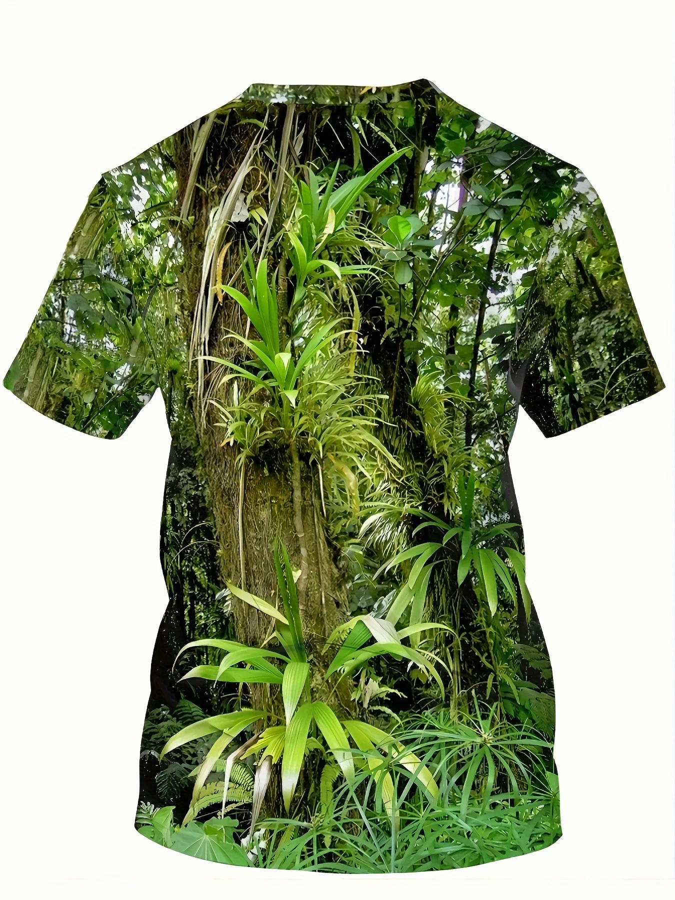 3D Plants Pattern Print Men T-shirt 3D Print Summer Fashion Casual T Shirts Streetwear Men Short Sleeve Tops