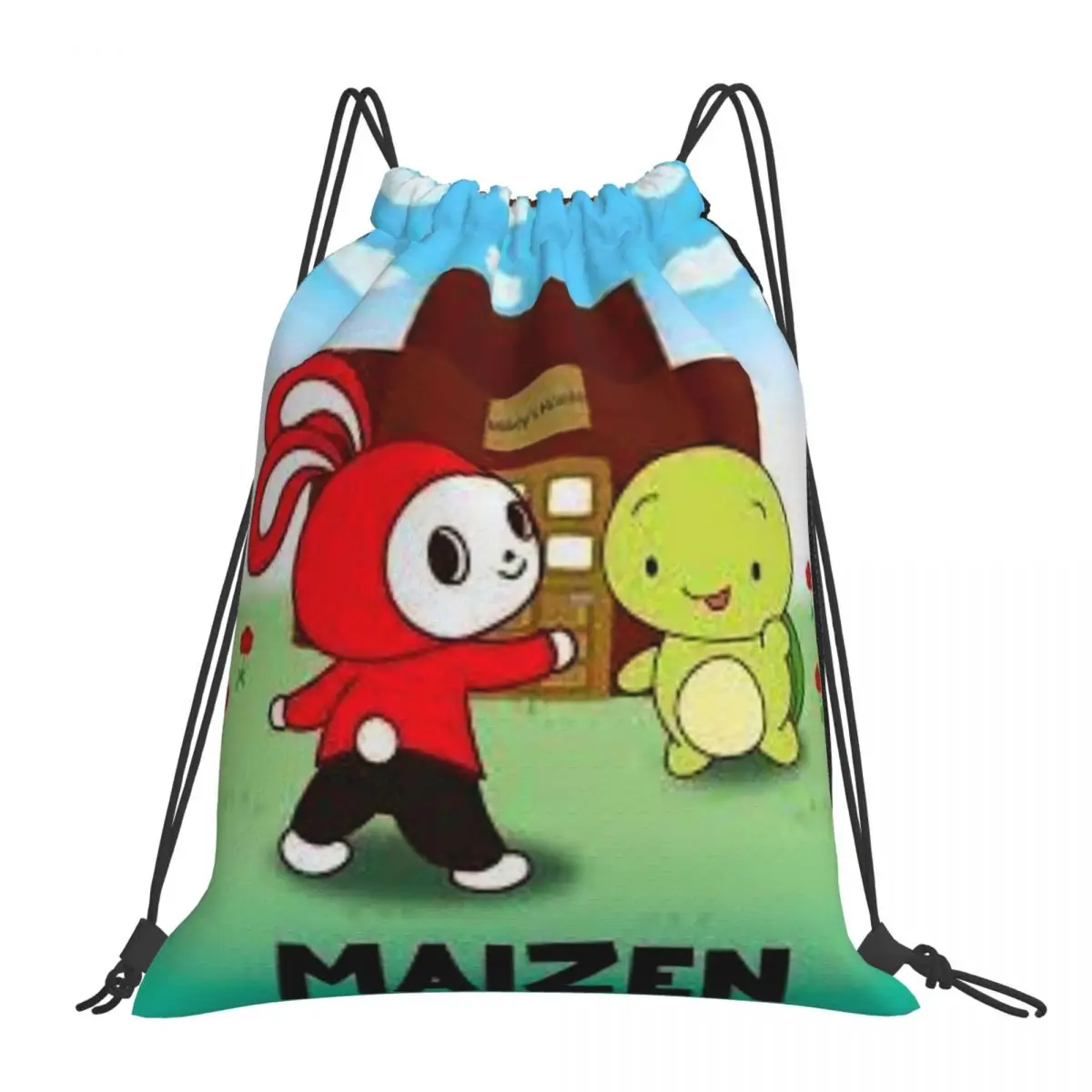 Jj Mikey Maizen Backpacks Multi-function Portable Drawstring Bags Drawstring Bundle Pocket Sports Bag Book Bags For Man Woman