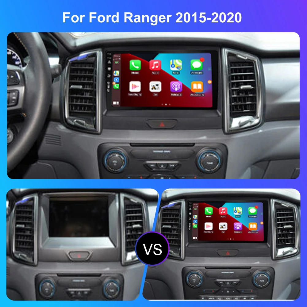 NEW Android 12 Carplay DSP 8GB+256GB For Ford Ranger 2015-2020 Car Radio Multimedia Video Player 2 Din NO 2 Din GPS Navigation