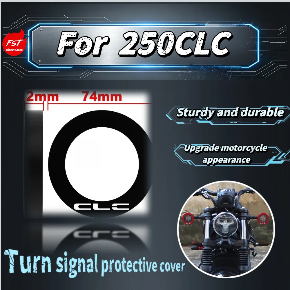 

For 250CLC Motorcycle Front Rear Turn Signal Light Guard Cover Protector Decorative Frame Mod Accessories