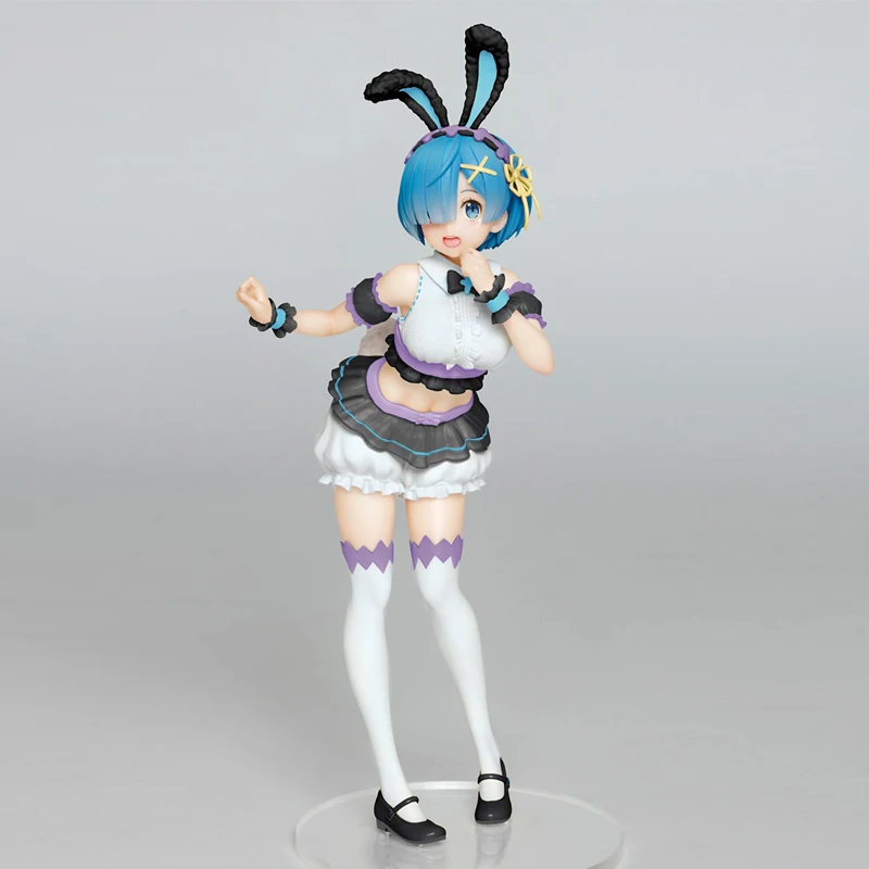 In Stock ANIME TAITO PCS Re Zero Kara Hajimeru Lsekai Seikatsu Rem Easter New Clothes Model Toy Desktop Decoration Holiday Gifts