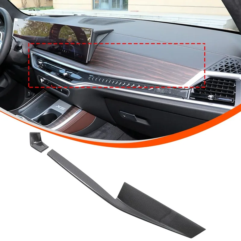 

For 2023 2024 2025 BMW X5/X6/X7 G05 G06 G07 Center Console Dashboard Panel Covering ABS Carbon Fiber Car Accessories