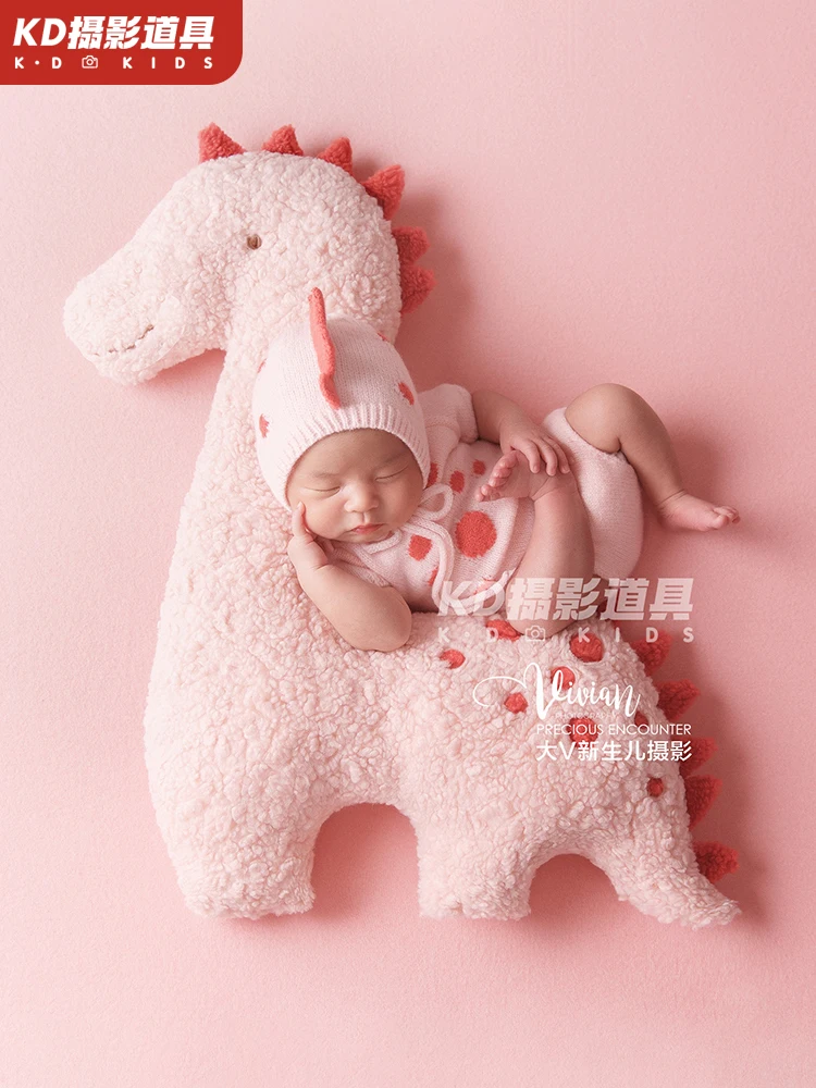 Photography props studio exhibition the Year of the Loong baby newborn baby full moon photo clothing   disfraz bebes  신생아촬영