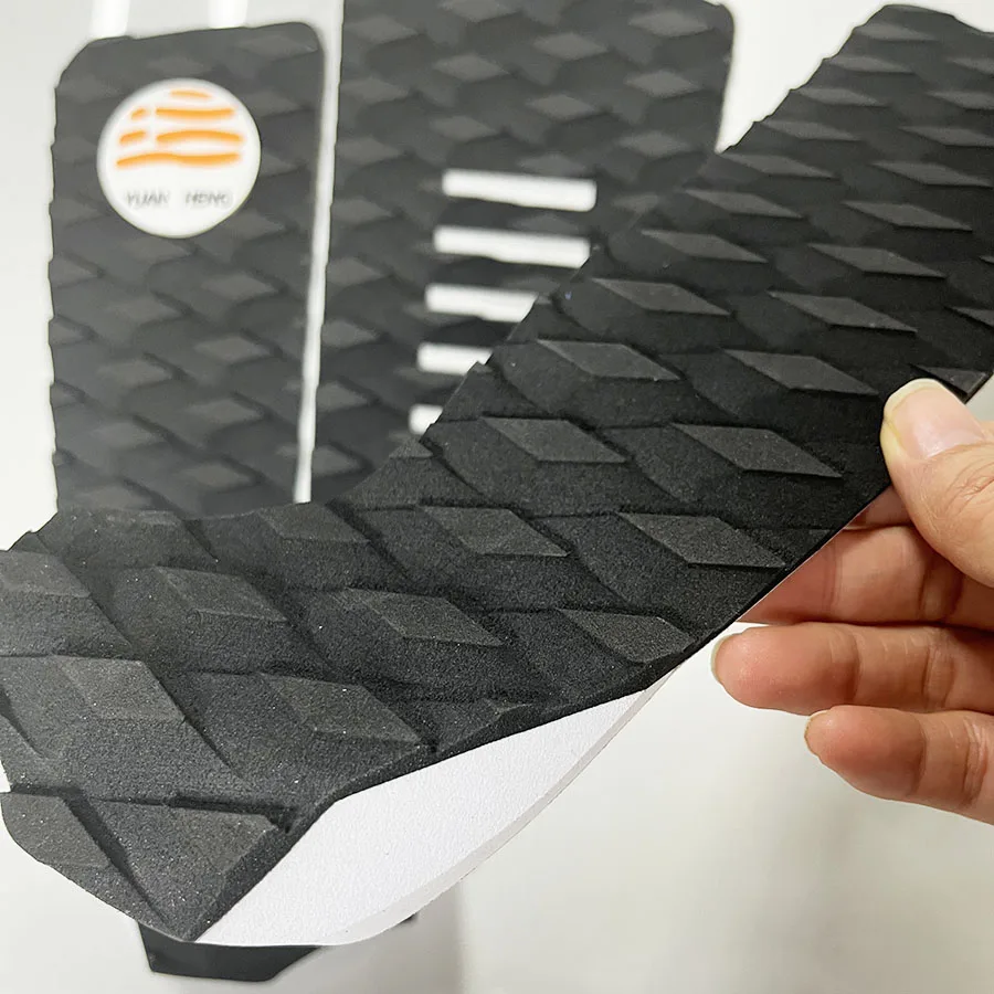 Black Non Slip Surfboard Traction Pad Eva Foam Deck Mat Surf Surfing Sheet Diamond Self Adhesive Grip Brand 3pcs/set Skateboard view 3