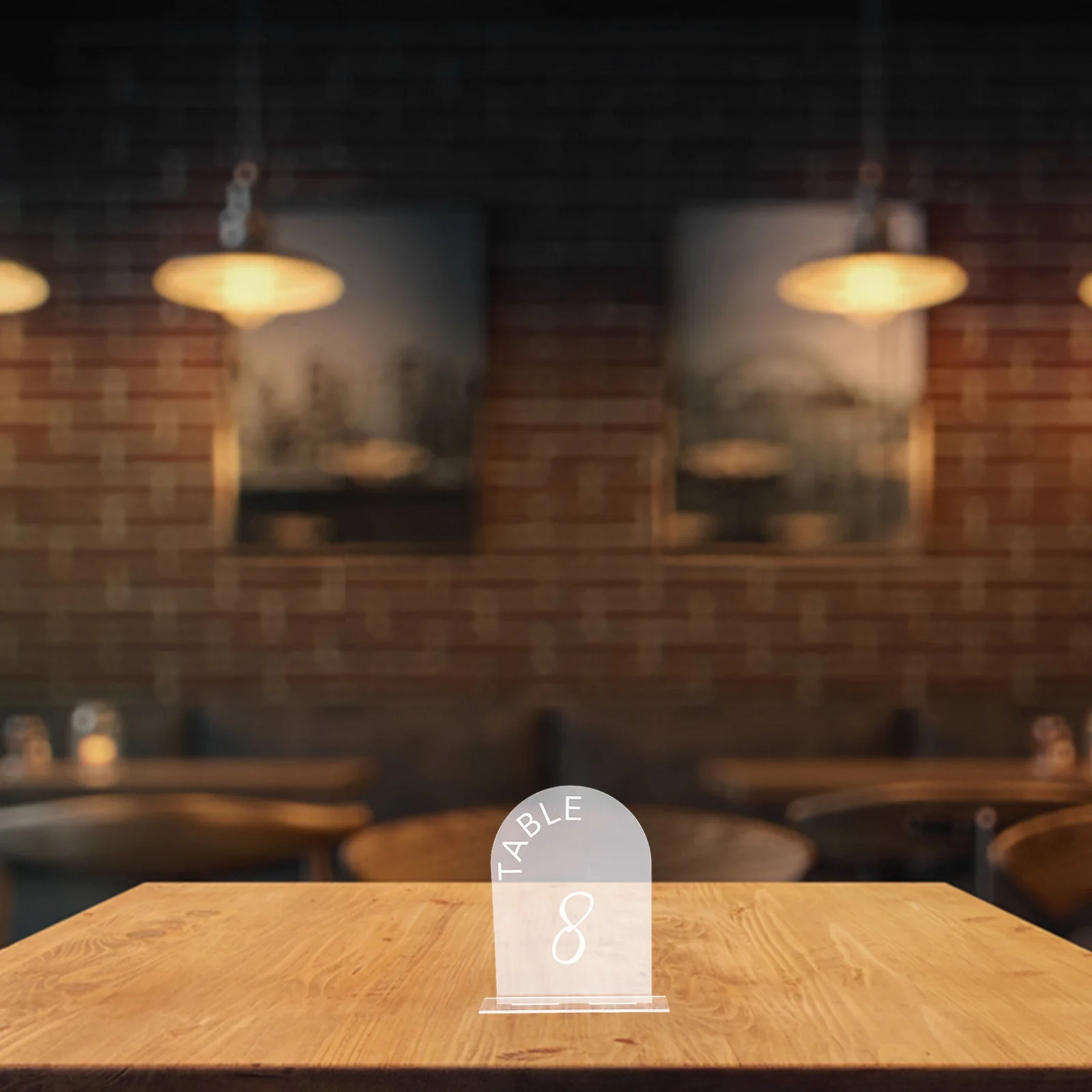 

10Pcs Wedding Table Numbers with Base Arch Design Acrylic Seat Signs for Reception Event Guest Table Numbering Decoration