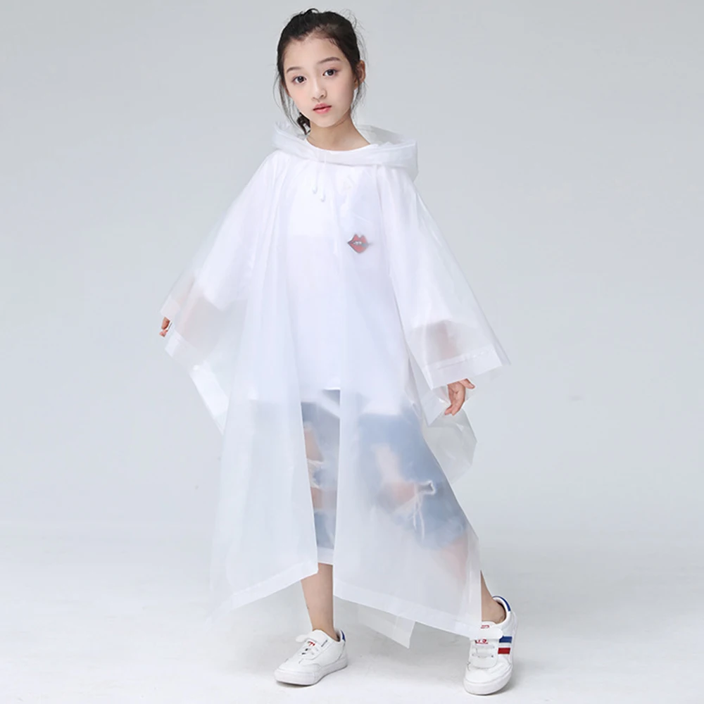 High Quality EVA Kids Raincoat Thickening Non-disposable Rain Coat Full Body Durable Reusable Poncho Unisex