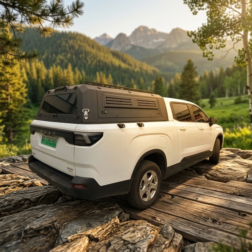 Damei Factory Direct Sales High Quality Pickup Hard Topper Aluminum Alloy Canopy Split Truck Cover Canopy For  Silverad