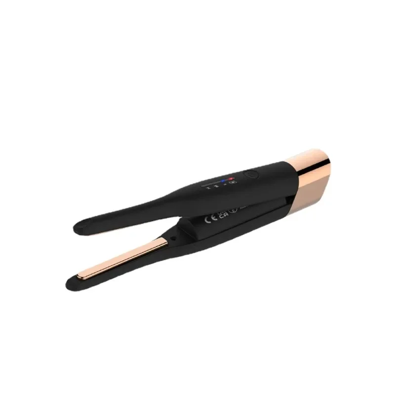 

USB 5000mAh Wireless Flat Iron Floating Plate Mini 2 IN 1 Hair Straightener with Charging Portable Cordless Curler Styling Tools