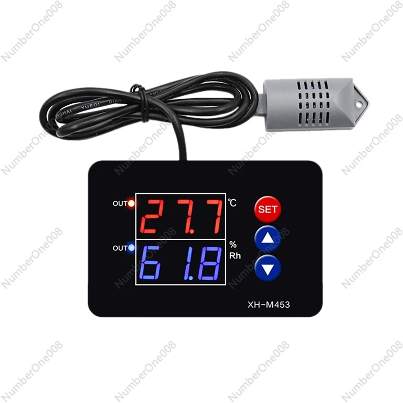 XH-M453 Temperature Humidity Controller Humidity Control Switch Digital Display Dual Output 12V-24V