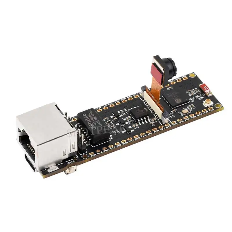 ESP32-S3-ETH Camera Development Board PoE RJ45 / OV2640 OV5640 Port / W5500 / Micro-SD Compatible With Raspberry Pi Pico Size