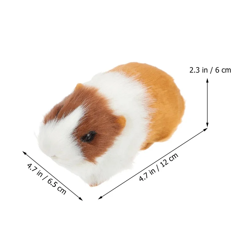 Realistische Hamsterfiguren, Plüschtiere, lebensechte Meerschweinchen-weiche Stofftierfigur für Kinder, Geburtstagsgeschenk
