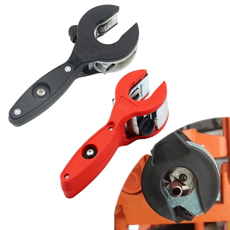 AA01-Ratcheting Tubing Cutter, Ratcheting Copper Tubing Cutter Tool, For 1/4Inch To 7/8Inch Od, Ratchet Tube Pipe Cutter