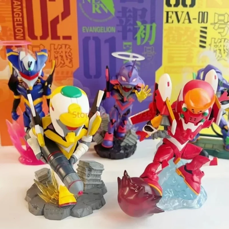 Original Funism Neon Genesis Evangelion Eva Reparaturplan-Serie Blindbox-Figuren Desktop-Dekoration Anime-Figur Modell Spielzeug Geschenke