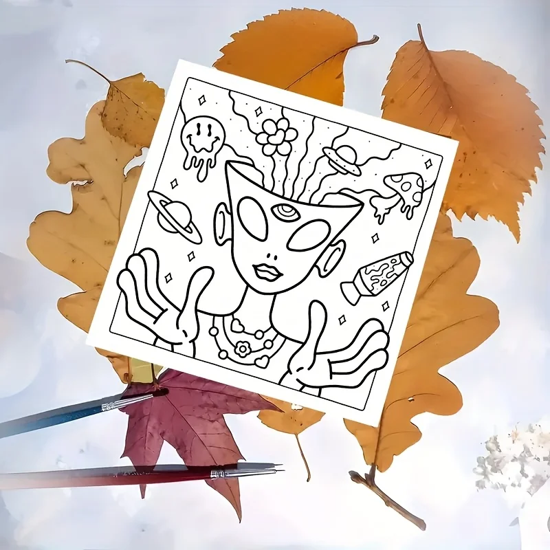 Coloring Graffiti Paint Book Montessori Draw Toy Adorable Ocean Creatures Creatures Doodles Book Creative Gift for Adults Teens