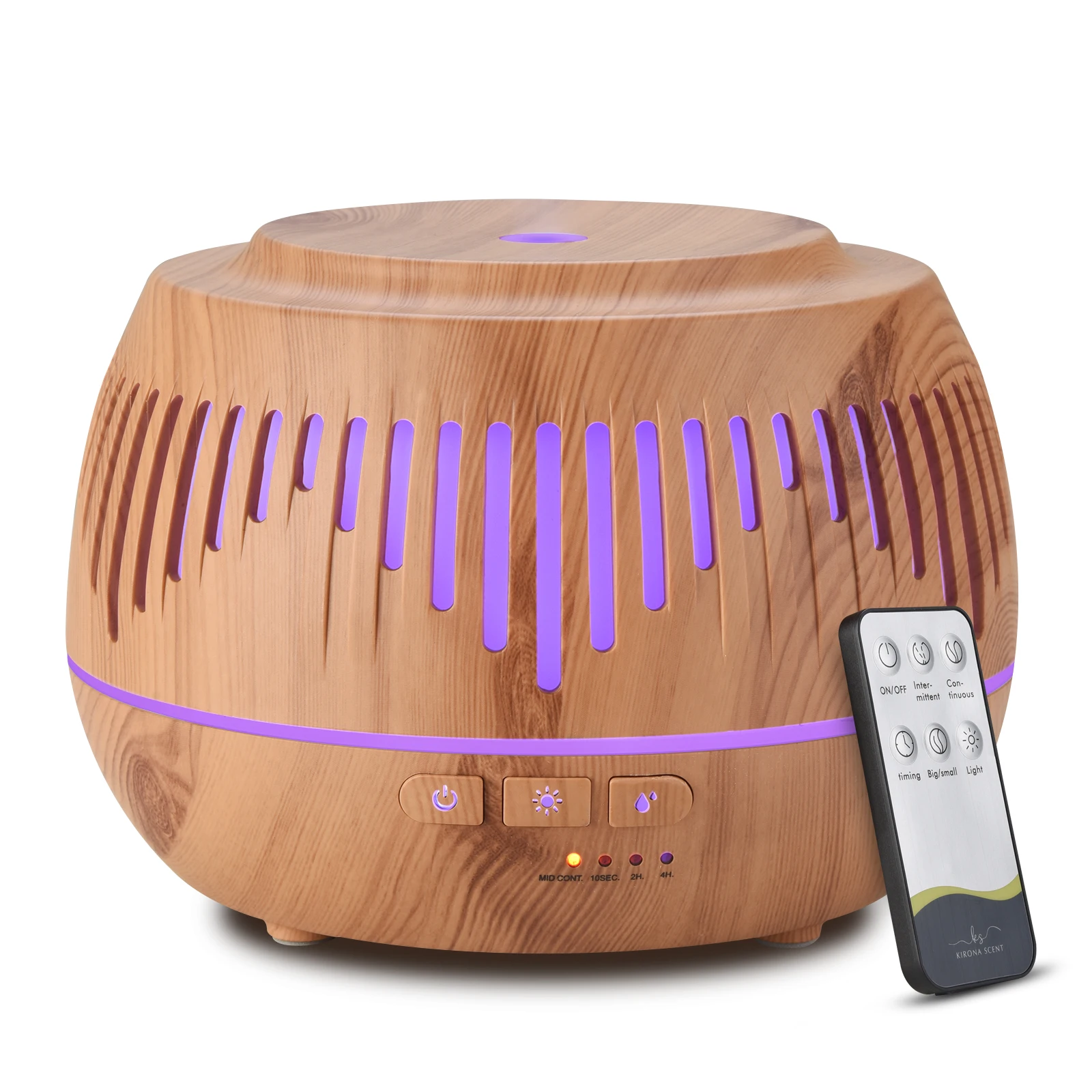 500ML Home Aromatherapy Essential Oil Diffuser with Colorful LED Lamp Remote Control Electric Aroma Air Humidifier Diffuser