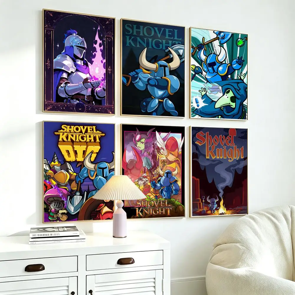 Modern Aesthetic Wall Art Poster game Shovel Knight Poster for Office Home Decor Interior Large Wall Picture Print