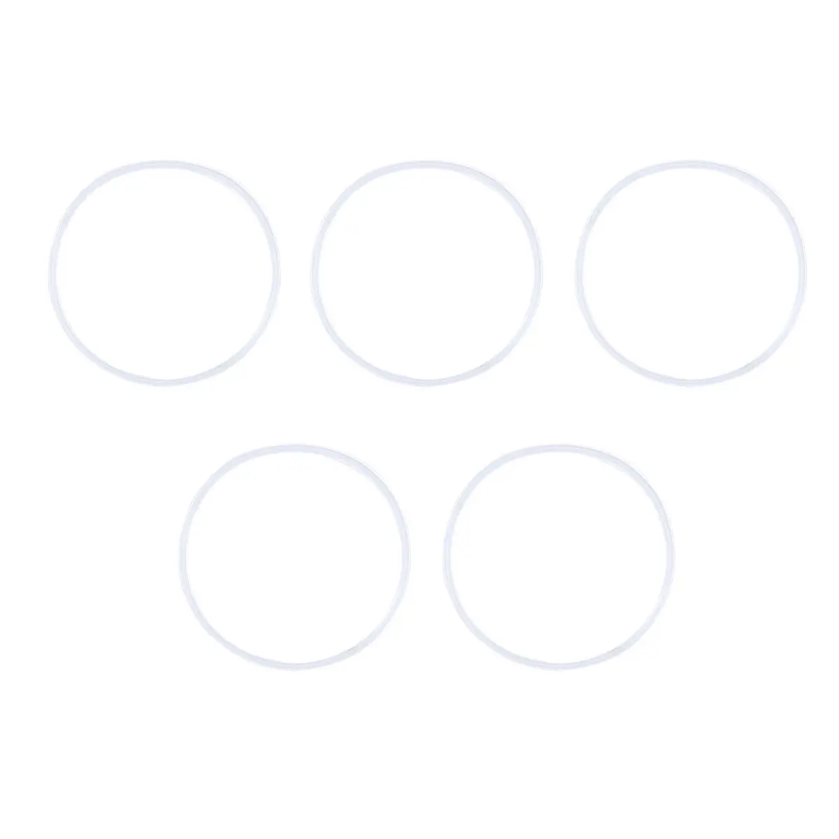 5Pcs Silicone Rubber Sealing Rings High Performance Leak Prevention Joint Interface Easy Install Waterproof Oil Abrasion