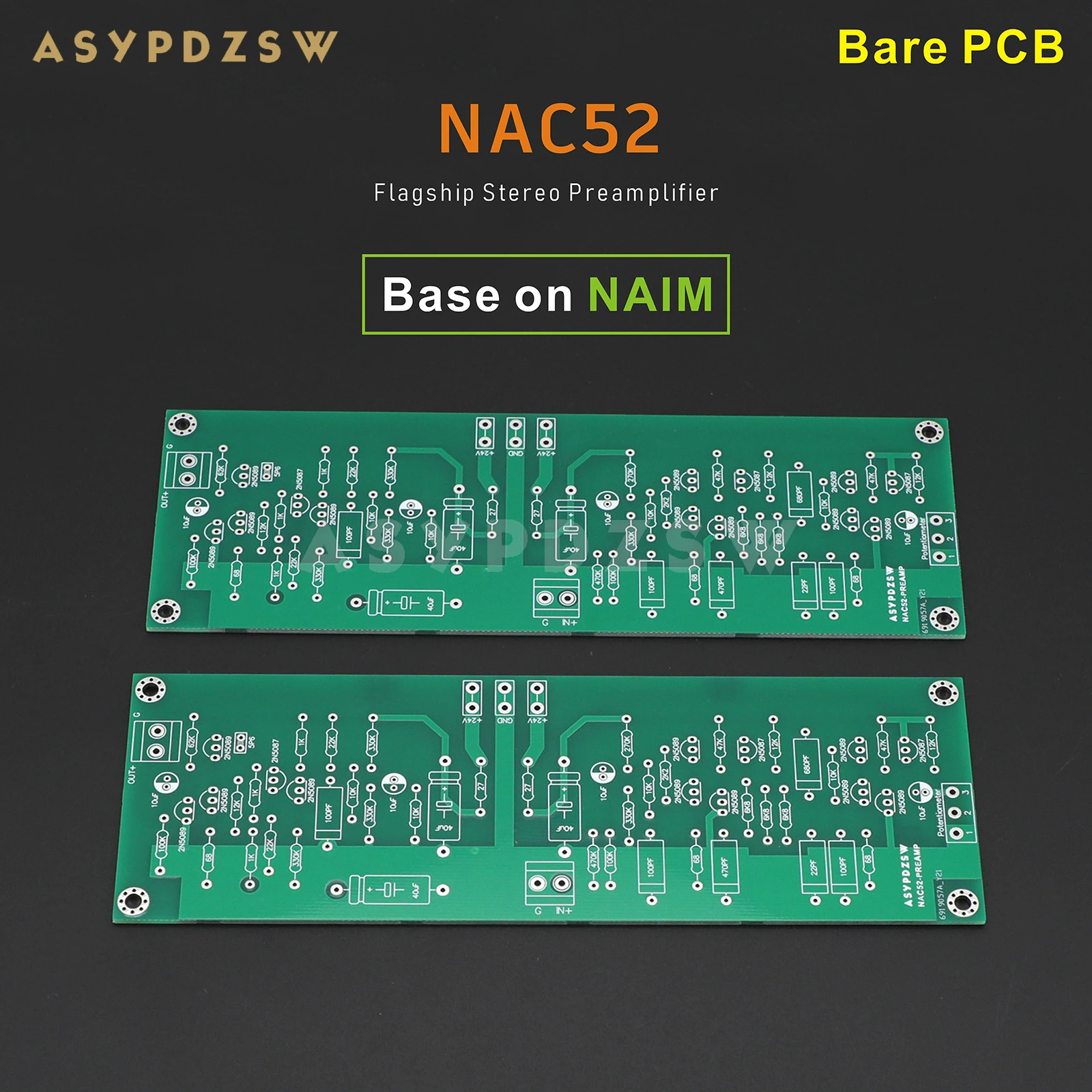 

Flagship 2 CH HIFI Stereo NAC52 Preamplifier Base on NAIM Bare PCB