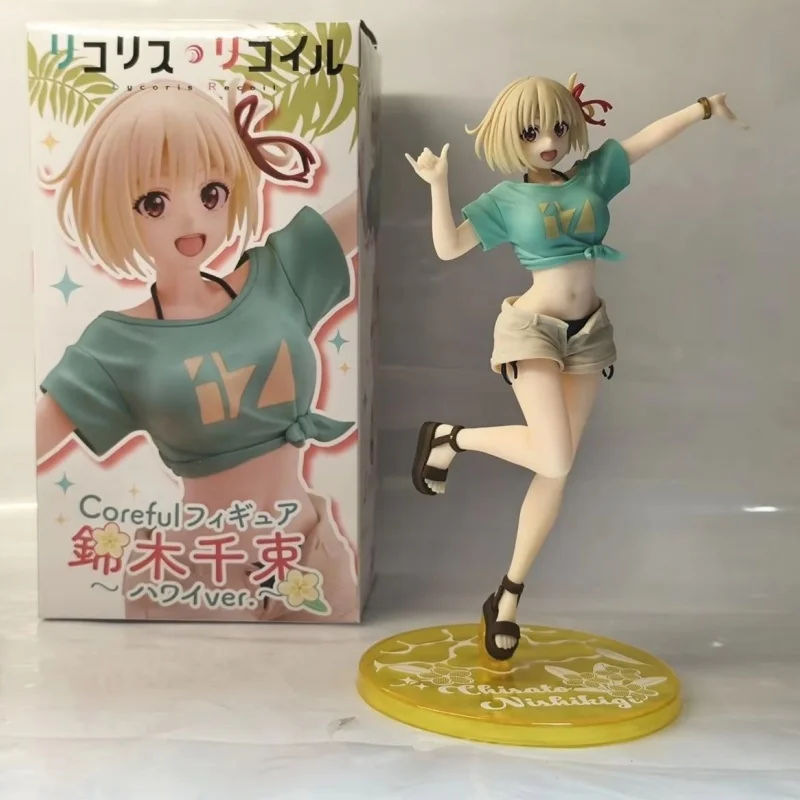 

Hot Original Coreful Lycoris Recoil Nishikigi Chisato ~Hawaii State Ver Pvc 18cm Anime Action Figures Model Collection Toy Gift