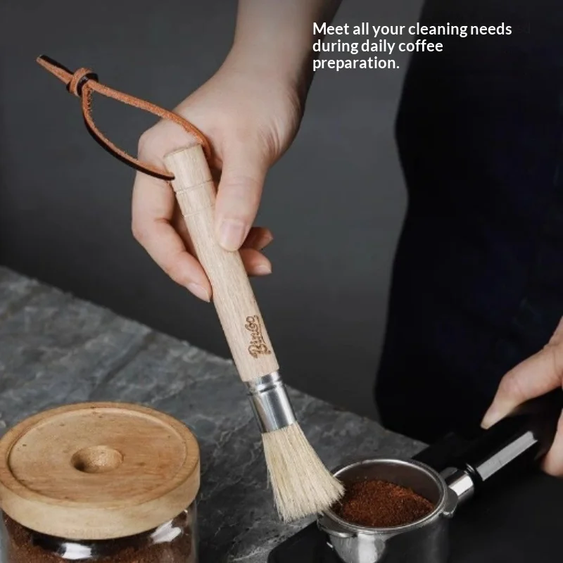 Bincoo Coffee Brush Grinder Cleaning Tool Wood Handle Espresso Machine Cleaner Powder Dusting Kitchen Coffee Accessories