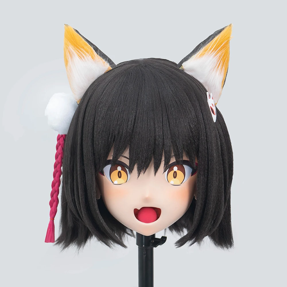 

(MEO386) Customize Handmade Full Head Lockable Crossdress Male to Female Japanese Cartoon Anime Game Character Kigurumi Mask
