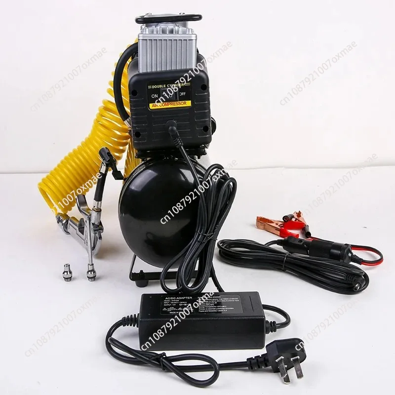 

2.5L/4L 12V 220V Air Compressor Car Tire Inflator Pump Portable Silent Oil-Free Air Compressor