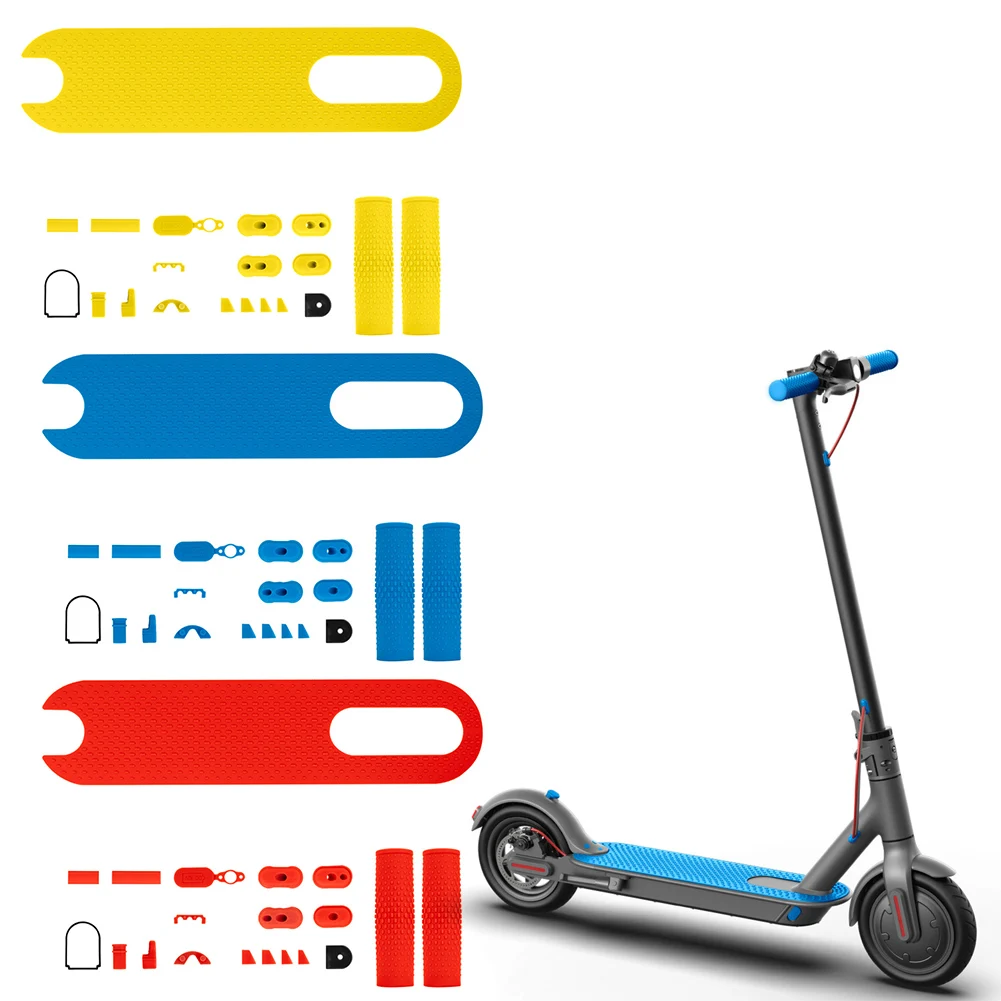 

For Xiaomi For M365 Electric Scooter Grip and Rubber Foot Pad Set Lightweight Easy to Clean Perfect for Daily Use