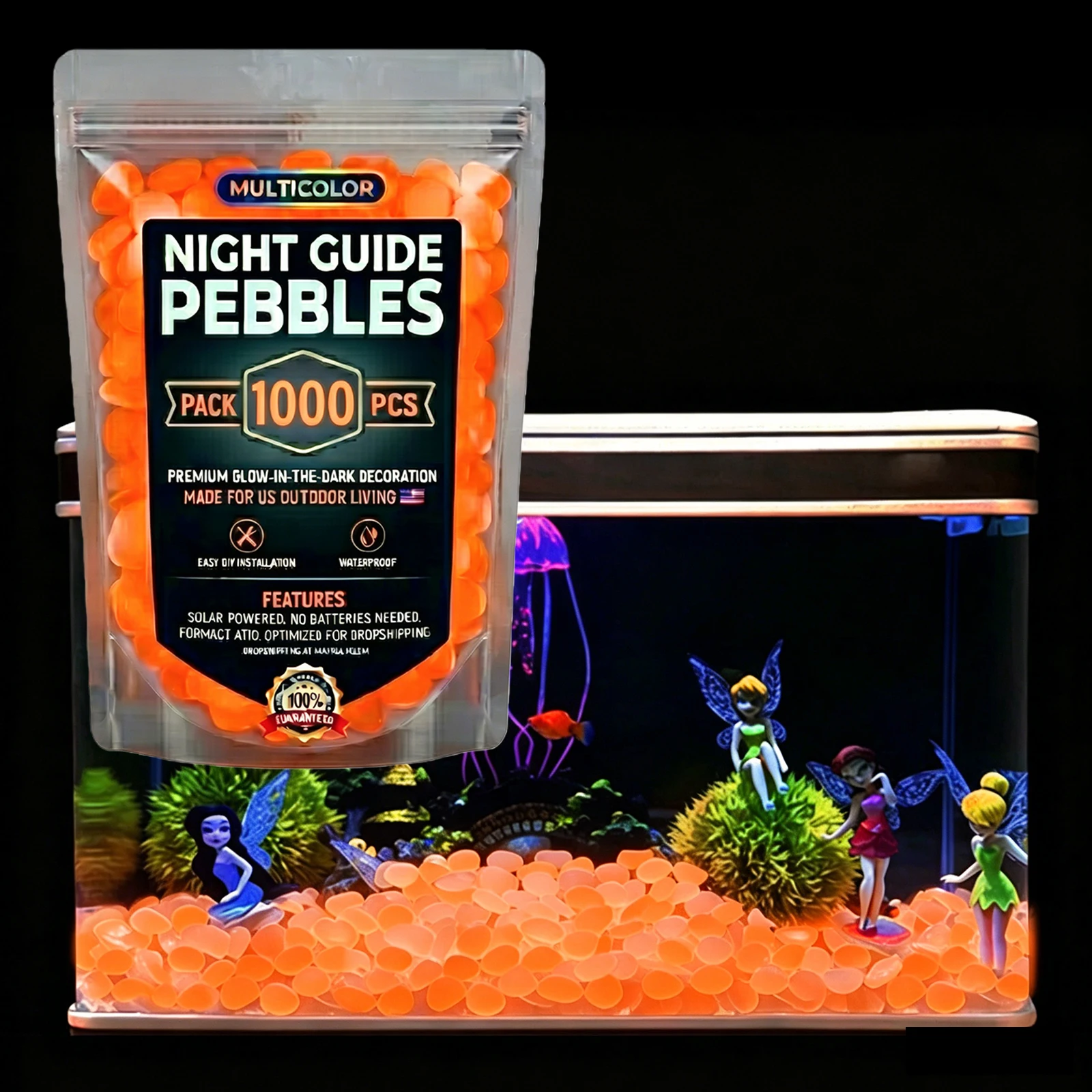 200/400pcs Glow in The Dark Ro - Aquarium Fish That Glow In The Dark review and price