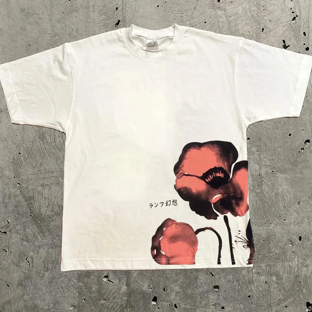 تي شيرت Harajuku مطبوع عليه حروف Y2k تي شيرت للرجال والنساء عالي الشارع كبير الحجم تي شيرت Pro Choice ملابس الشارع الشهير تي شيرت عتيق #2