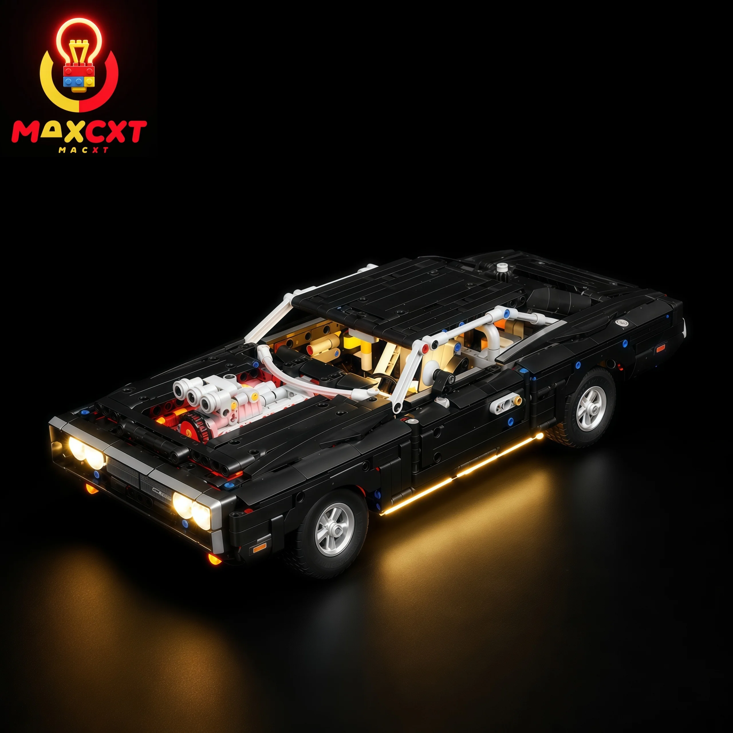 MAXCXT LED Light For LEGO 42231 Technic Fast and Furious Dodge Charger R/T DIY Decorative Lamp Not Include Building Blocks Set