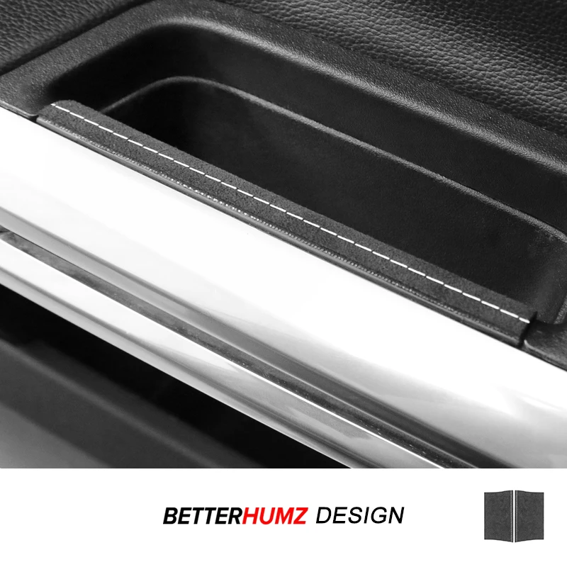 

Для Ford Mustang GT 2015-2023 из алькантары, внутренняя дверь автомобиля, ручка, отделка панели, наклейка против царапин, аксессуары для тюнинга