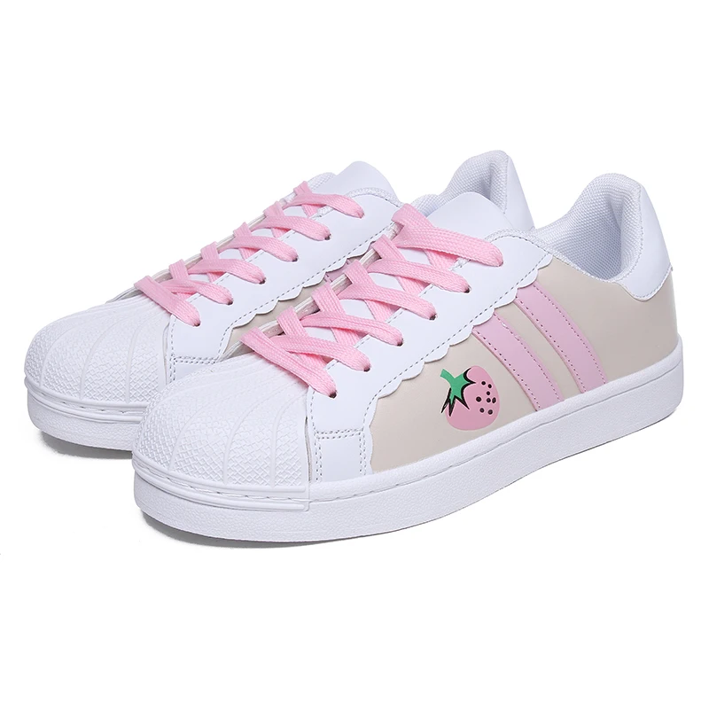 Chaussures Lolita plates à tête ronde pour femmes, baskets japonaises Sweet Harvey Kawaii pour filles, chaussures de planche Loli Cosplay, été