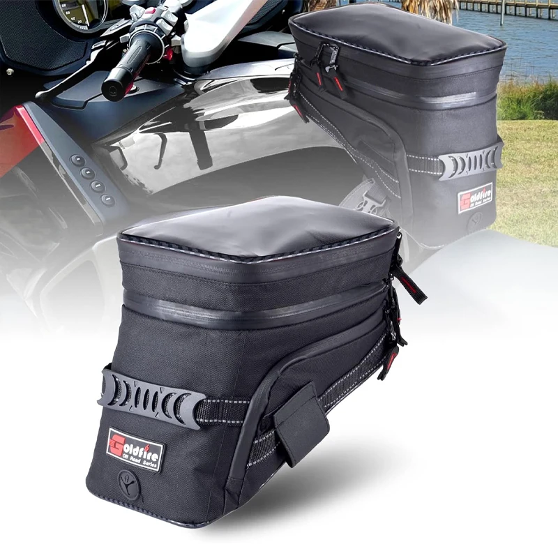 Large Capacity Expandable Motorcycle Tank Bags Cycling Riding Wireless Touch Screen Storage Bag For Suzuki Yamaha Honda Bike