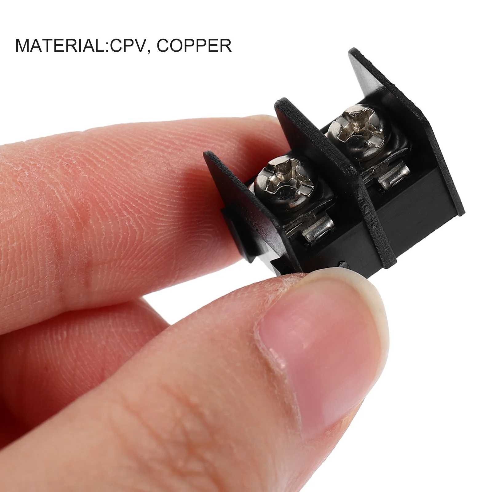 

50pcs Screw Block 2 Pin 7.62Mm Pitch Pcb Mount Insulating Wire Connector Electrical Terminal Blocks Straight Pin Terminal Strip