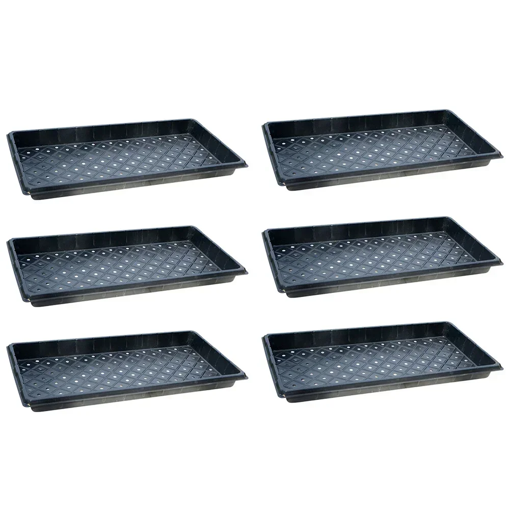 

Black PP 54 5 28 5 Cm Tray Growing Plate Lightweight Plant Germination Sturdy Compact Exquisite Plants Starter