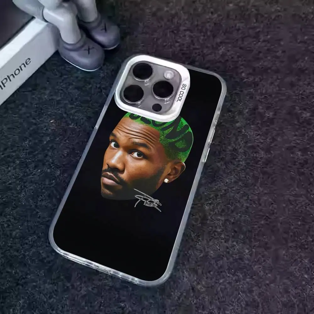 حافظة هاتف تايلر ذا كريتور فرانك أوشن شقراء IMD تصميم اللون فضي لهاتف آيفون 17 16 15 14 13 12 11 Air Pro Max Plus #6