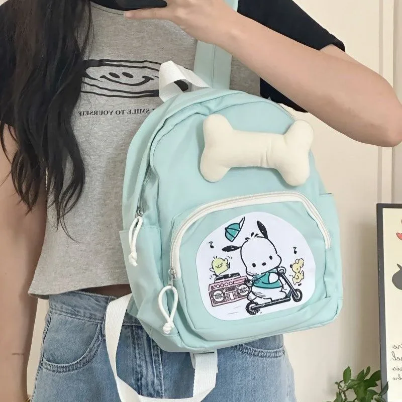 

Sanrio New Pacha Dog Student Schoolbag Cute Cartoon Large Capacity Casual Shoulder Pad Lightweight Double-Shoulder Backpack