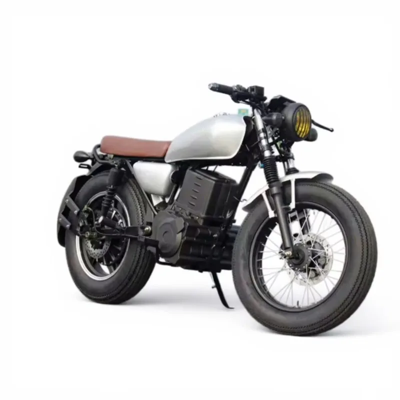 Lvyuan New Arrival Colorful Retro Electric Off-Road Motorcycle Fast And Safe For Adults 72V Voltage For City Riding