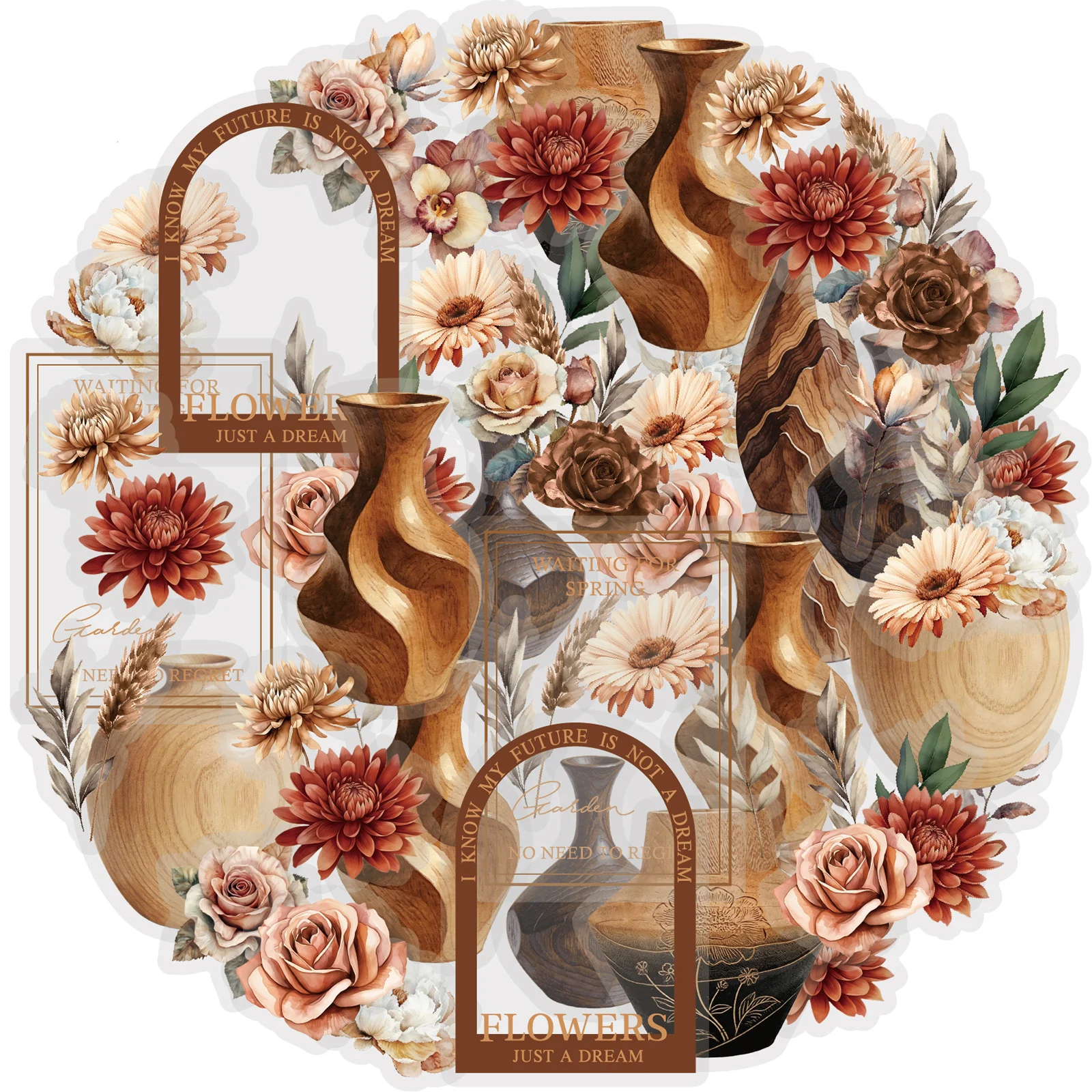 Pet Supplies Gift Card - Etori Life Brown Floral Sandalwood 20Pcs