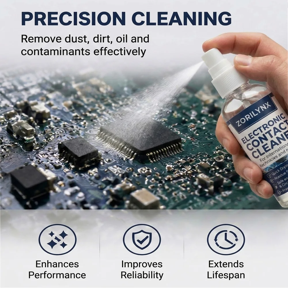 120ml Electronic Cleaner Spray Quick Drying for PCB Circuit Board Precision Instrument Electrical Contact Solvent Flux Remover
