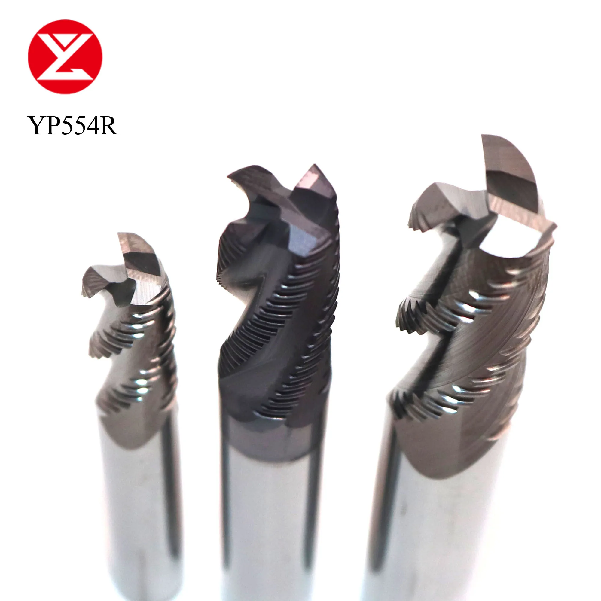 HRC55-brocas de desbaste de carburo sólido, 4mm, 6mm, 8mm, 10mm, 12mm, brocas de enrutador CNC, herramientas de corte de maíz