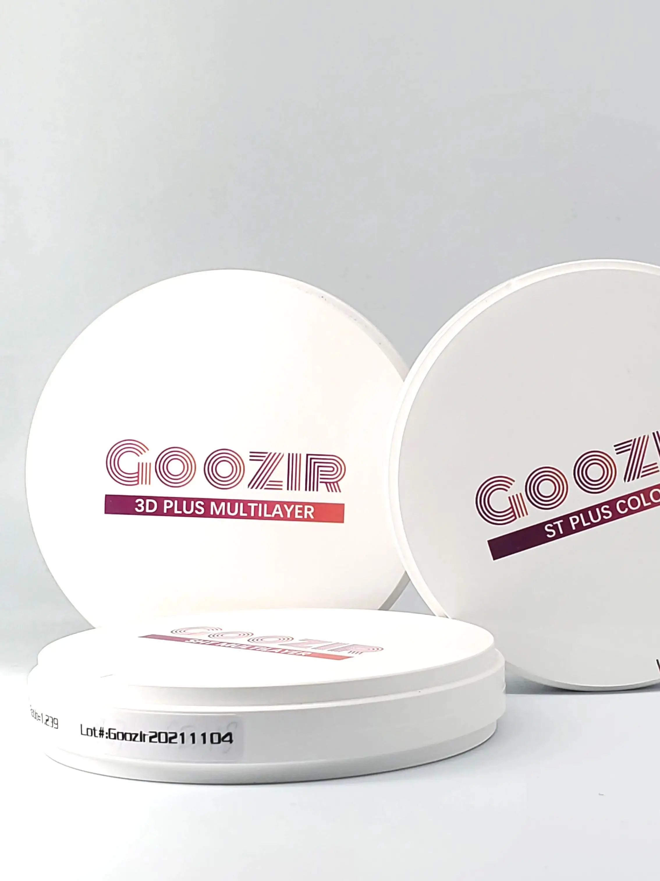 Goozir 3D plus multilayer zirconia block dental materials 98mm*20mm 43%-57% transmittance